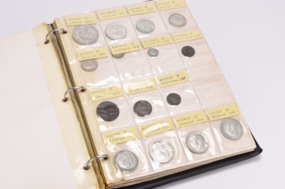 Lot 306 - Coindex album of approximately 180 coins including Charles II crowns
