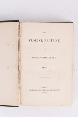 Lot 73 - THE FLORIST, FRUITIST and Garden Miscellany. 2 vols 1852 and 1853 (4)