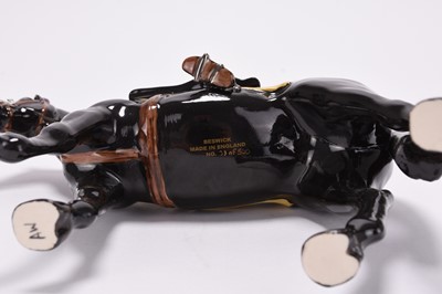 Lot 10 - Beswick Trooping the Colour model of HM Queen Elizabeth II on Burmese