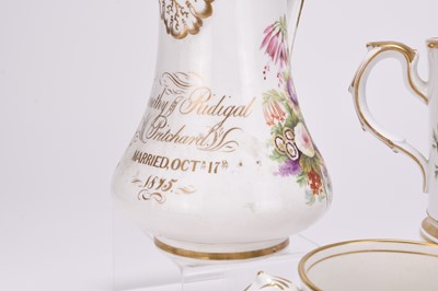 Lot 114 - A group of presentation mugs, 19th centry