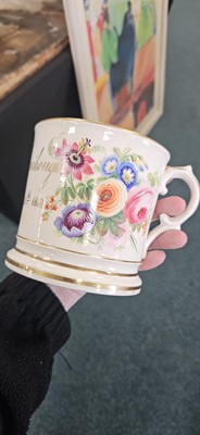 Lot 114 - A group of presentation mugs, 19th centry