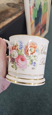 Lot 114 - A group of presentation mugs, 19th centry