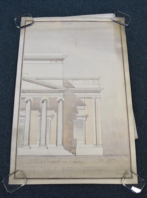 Lot 110 - ARCHITECT'S DRAWINGS. 9 plans drawn by Donald C Campbell, 1914 (9)