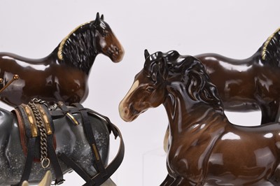 Lot 12 - A group of Beswick and other horses