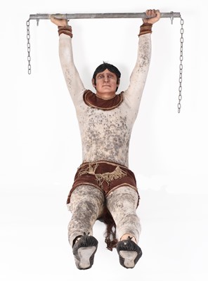 Lot 41 - A mid 20th century mannequin trapeze artist, ex. Blackpool fairground