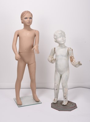 Lot 156 - Two 20th century mannequins of boys