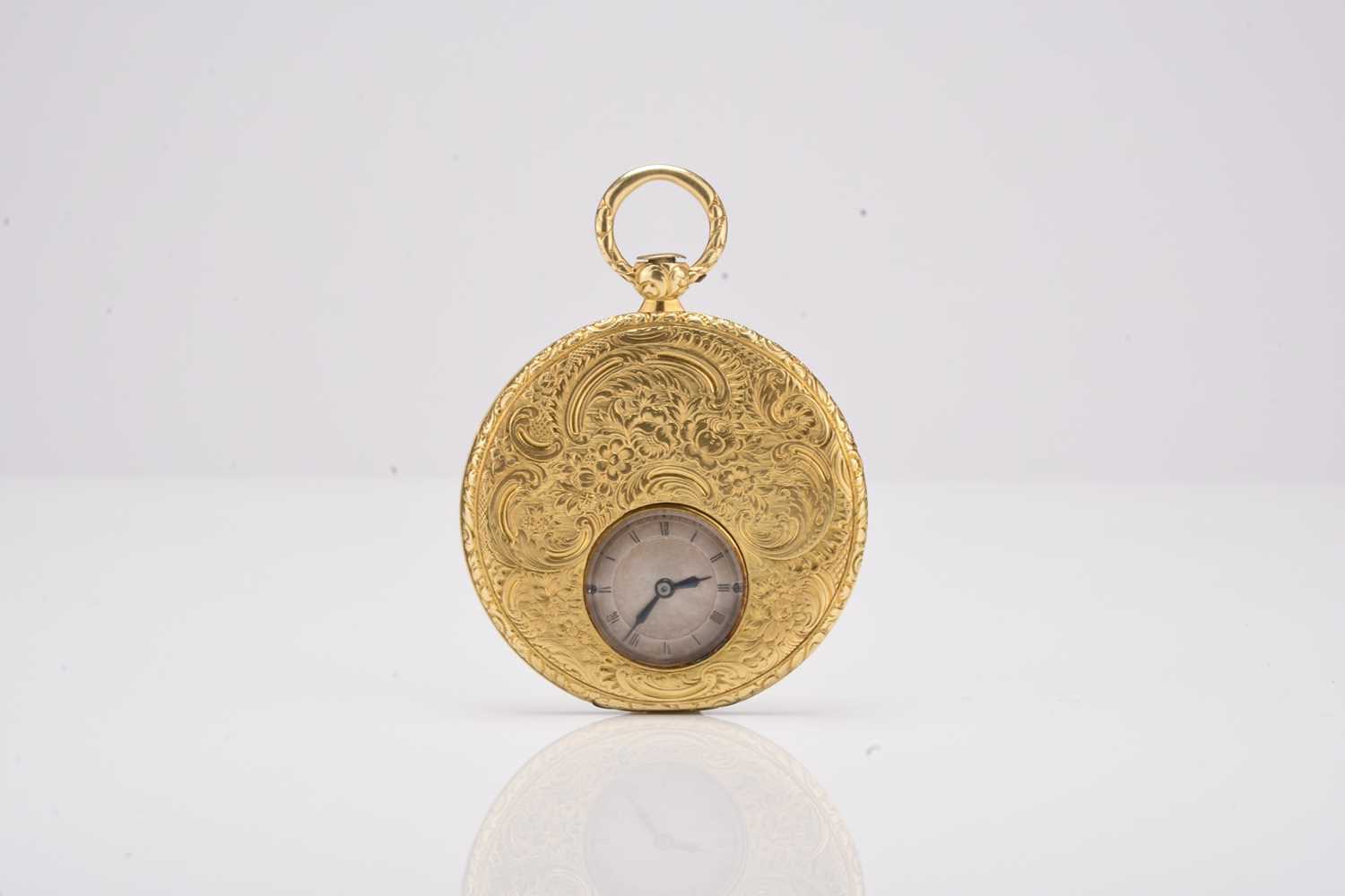 Lot 381 - Moricand & Degrange: An 18ct gold cylinder pocket watch, circa 1835