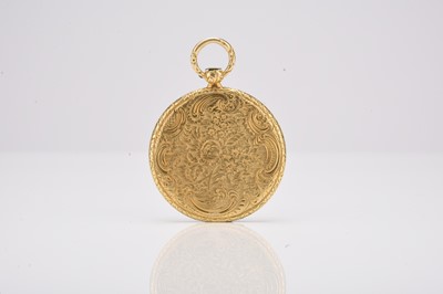Lot 381 - Moricand & Degrange: An 18ct gold cylinder pocket watch, circa 1835