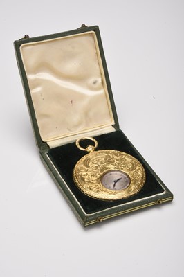 Lot 381 - Moricand & Degrange: An 18ct gold cylinder pocket watch, circa 1835