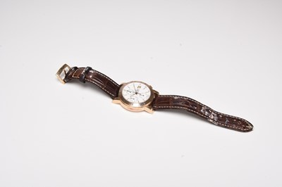 Lot 445 - Girard-Perregaux: A gentleman's 18ct gold chronograph watch