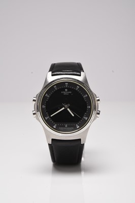 Lot 448 - Junghans: A gentleman's stainless steel Apollo Mega chronograph wristwatch