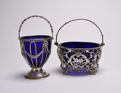 Lot 59 - Two Edwardian silver baskets