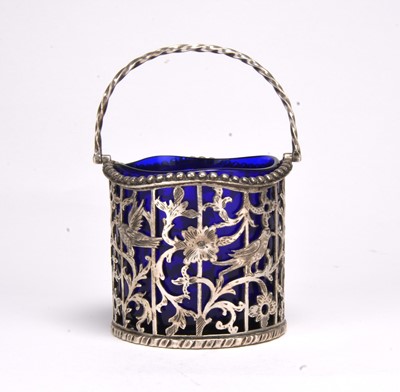 Lot 126 - A white metal basket