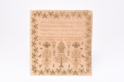 Lot 49 - Two 19th century needlework samplers and a woolwork