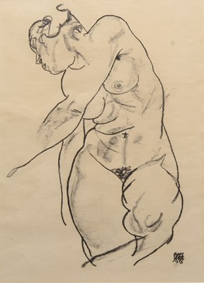 Lot 42 - After Egon Schiele (Austrian 1890-1918) Nude Figure