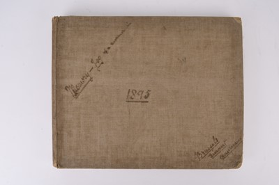 Lot 127 - TRIP TO BRUSSELS IN 1895, diary and photograph album