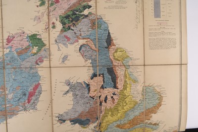Lot 147 - GEOLOGICAL MAP OF THE BRITISH ISLES by John Phillips with others (15)