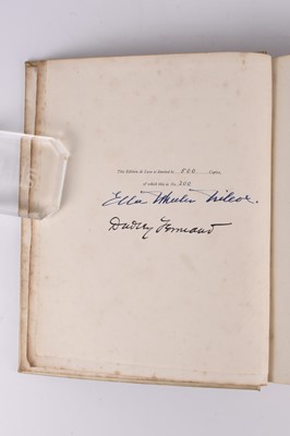 Lot 130 - WILCOX, Ella Wheeler, Poems of Passion and Pleasure. 4to, Gay & Hancock, c.1910