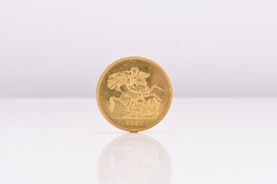 Lot 297 - Victoria Jubilee Head five pounds dated 1887, St. George and Dragon reverse