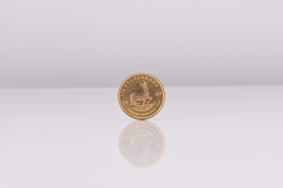 Lot 310 - South Africa 1/4 oz fine gold krugerrand dated 1982