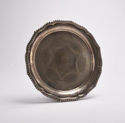 Lot 37 - An Edwardian silver salver