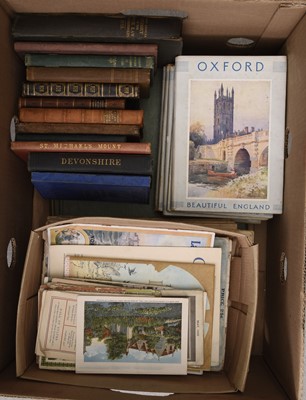Lot 90 - SUNDRY BOOKS, including St Michael's Mount and its Marvels, c.1900 (box)