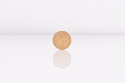 Lot 321 - Victoria gold half sovereign, young head, shield reverse, dated 1872