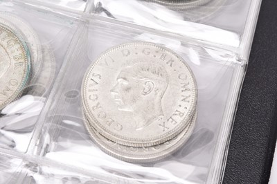 Lot 324 - Eleven crowns, one double florin and thirty-nine half crowns