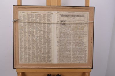 Lot 105 - SPEED, John, map of Shropshire, sold by George Humbell