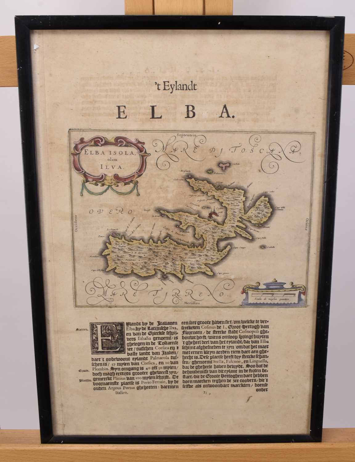 Lot 107 - MAP OF ELBA. Elba Isola Olim Ilva with others (4 framed maps and 16 loose maps)