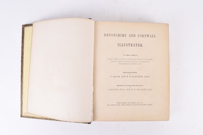 Lot 113 - BRITTON, J & BRAYLEY, EW, Devonshire & Cornwall Illustrated with POLWHELE, Richard, The History of Cornwall in respect to its population (2)