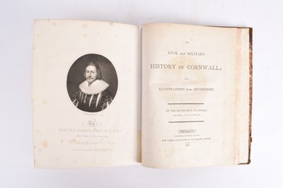 Lot 113 - BRITTON, J & BRAYLEY, EW, Devonshire & Cornwall Illustrated with POLWHELE, Richard, The History of Cornwall in respect to its population (2)