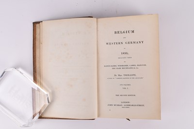 Lot 117 - TROLLOPE, Mrs Frances, Begium and Western Germany in 1833, with two other (4)