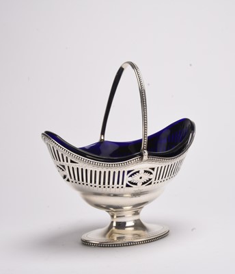 Lot 54 - A George III silver pierced basket