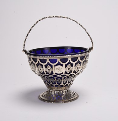 Lot 111 - A George III silver pierced basket