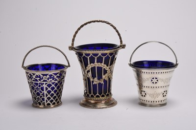 Lot 80 - A collection of three George III silver baskets