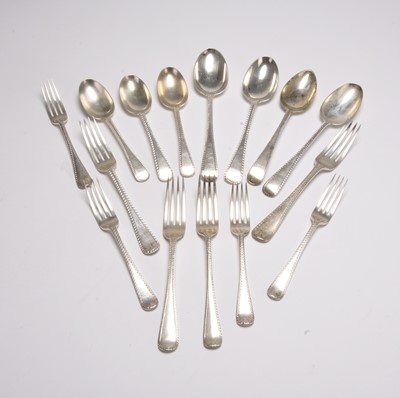 Lot 47 - A collection of silver flatware
