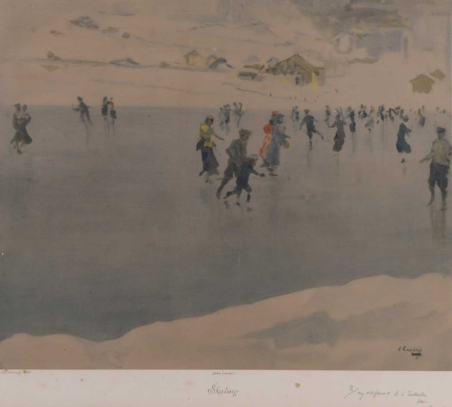 Lot 2 - John Lavery (1856-1941) Skating