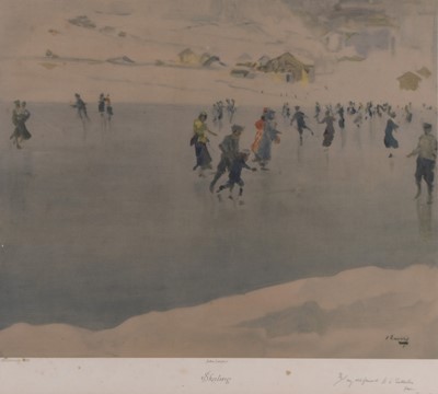 Lot 2 - John Lavery (1856-1941) Skating