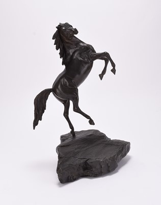 Lot 71 - After Warren, rearing horse, bronze, dated 2001