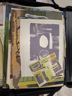 Lot 106 - Islwyn Watkins (1938-2019) Portfolio of Watercolours, Drawings and Prints
