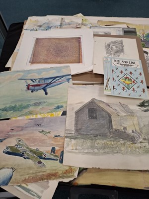 Lot 106 - Islwyn Watkins (1938-2019) Portfolio of Watercolours, Drawings and Prints