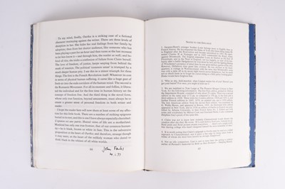 Lot 140 - FOWLES, John, Ourika. 4to. W Thomas Taylor, Austin (Texas) 1977 (2)