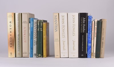 Lot 142 - FOWLES, John, A collection of eight books signed by John Fowles and others (17)(box)