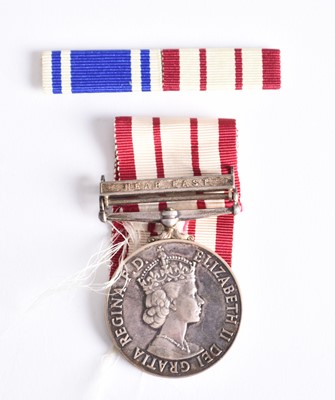 Lot 233 - QEII Naval General Service Medal (1953–62) with Near East Clasp — Sedgemore, Fleet Air Arm