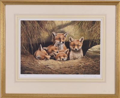 Lot 32 - Adrian Rigby (b.`1962) Large Quantity of Signed Limited Edition Prints of Foxes
