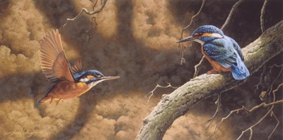 Lot 60 - Adrian Rigby (b.1962) Large Quantity of Signed Prints Robin and Kingfisher, Ex Gallery Stock