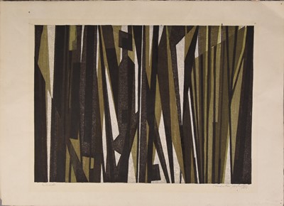 Lot 207 - Hodaka Yoshida (1926-1995), woodblock print