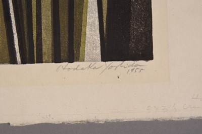 Lot 207 - Hodaka Yoshida (1926-1995), woodblock print