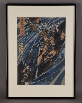 Lot 216 - A collection of seventeen Japanese woodblock prints